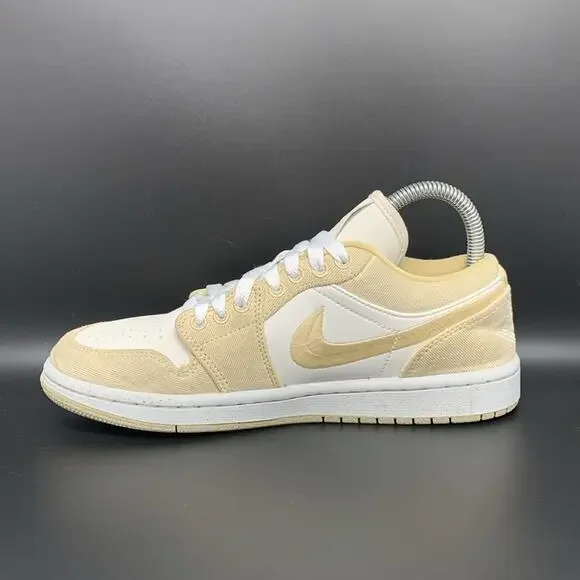 Jordan 1‎ Low SE Team Gold Basketball Shoes FN3722-701 Women's Sz 7 - Picture 6 of 10